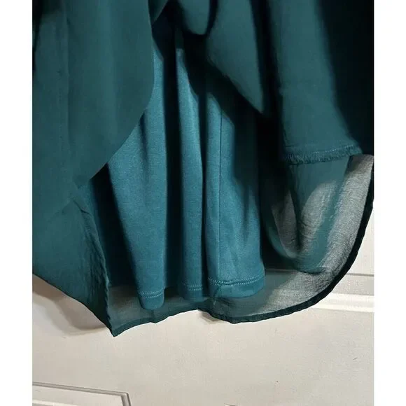 Show Me Your MuMu Emerald Color Rainey Mini Dress Size X-Small Long Sleeve - Picture 7 of 14